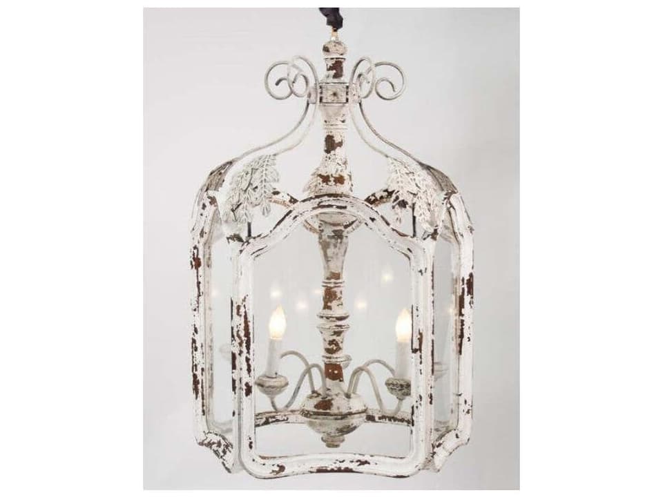 Amelie 4-Light White Candelabra Chandelier