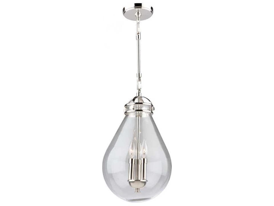 Alexandria 3-Light Taper Candle Pendant Light in Polished Nickel