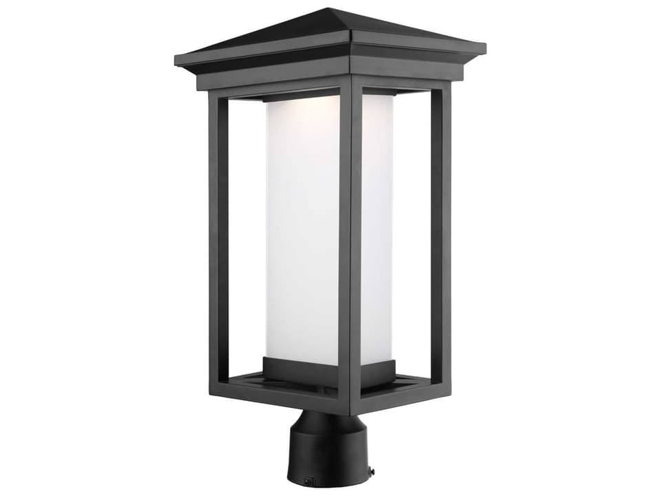 Overbrook 1-Light LED Outdoor Post Light in Black