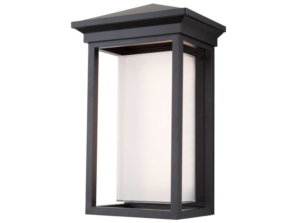 Lighting Overbrook 1-Light Outdoor Wall Light in Matte Black