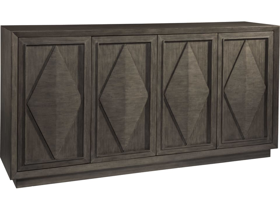 Home Exchequer 4-Door Buffet in Grigio Wire Brushed Finish