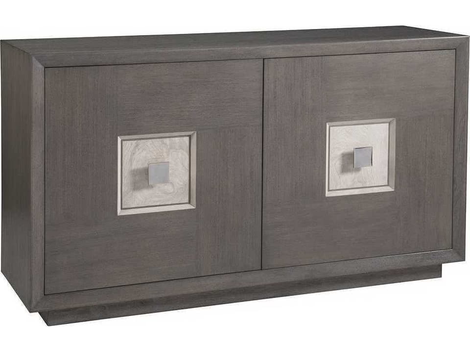 Home Mercury 59-Inch Media Console in Bleached Ash and Oak Veneer