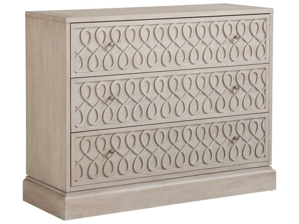 Malibu Adamson 3-Drawer Hall Chest in Dune Wood Finish
