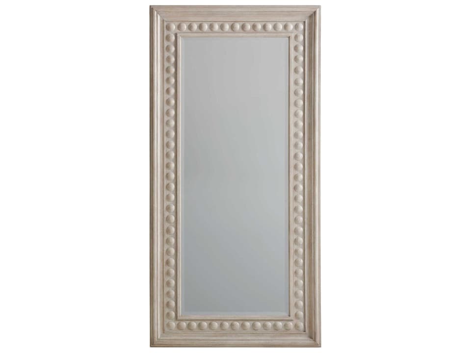 Malibu Carbon Rectangular Floor Mirror with Beveled Edge