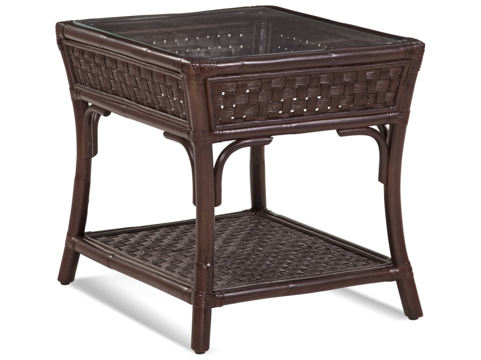 Boca Square Glass End Table