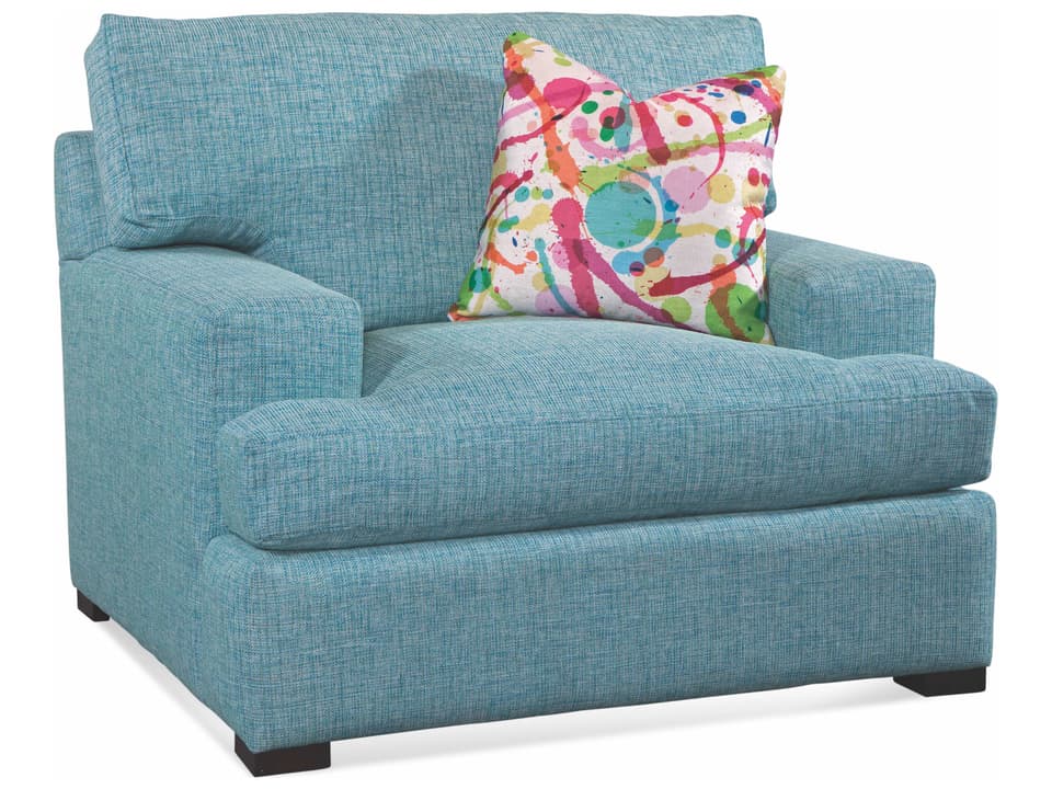 Cambria Upholstered Rattan Accent Chair
