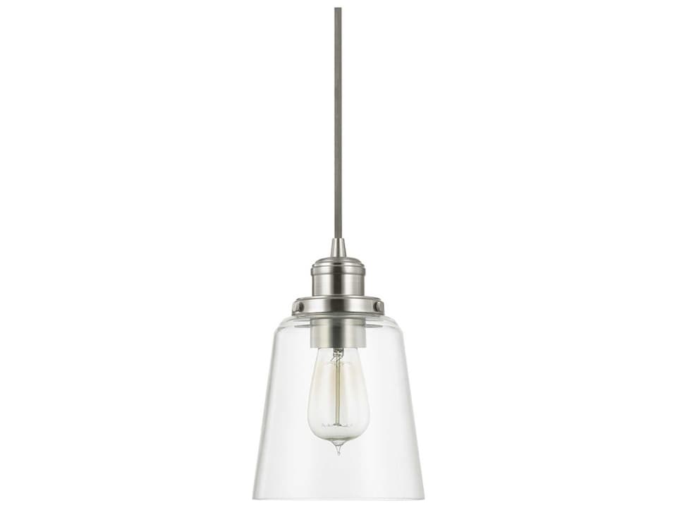 Fallon 1-Light Cone Pendant Light in Brushed Nickel
