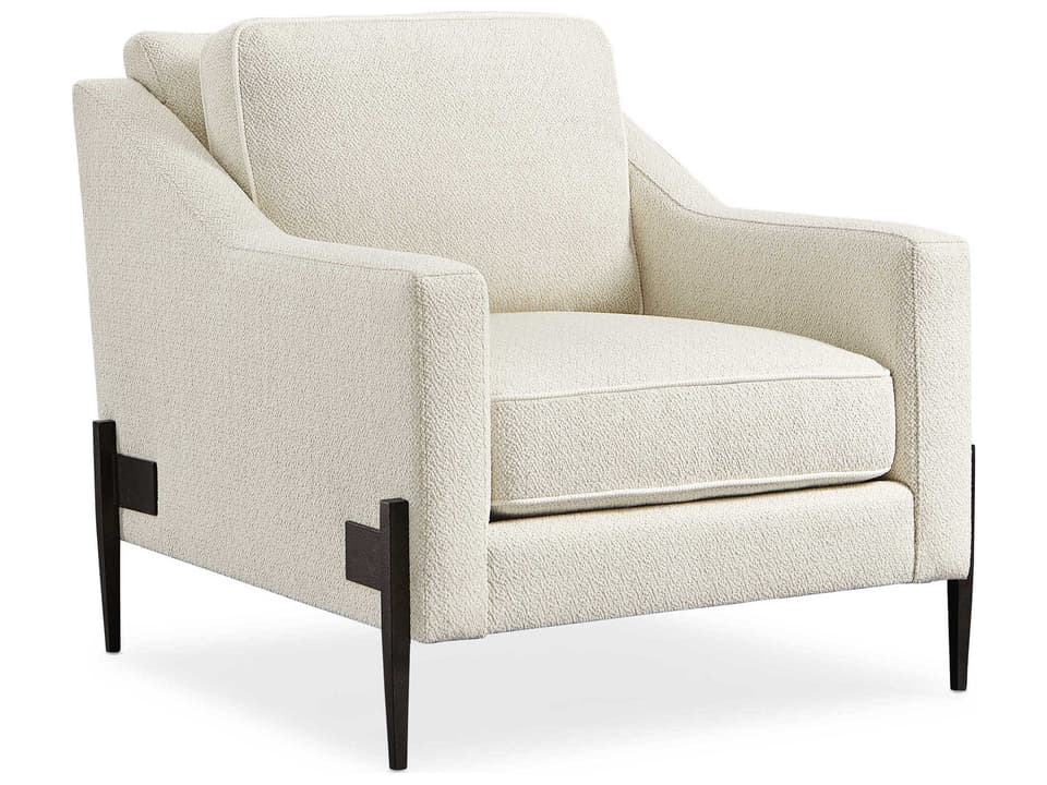 Remix Upholstered Accent Chair with Black Iron Legs