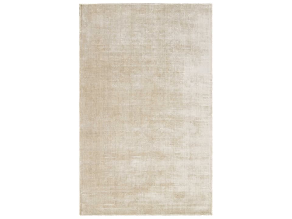 Alida Hand-Woven Art Silk Area Rug in Beige