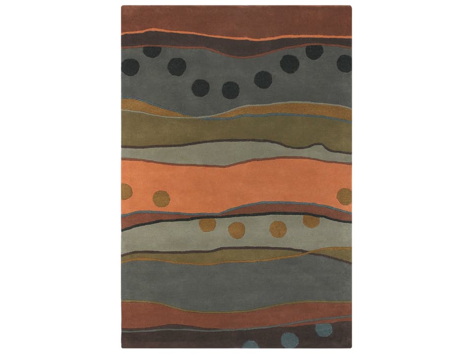 Antara Hand-Tufted Wool Area Rug with Abstract Pattern in Multi