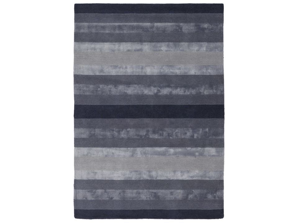 Gardenia Hand-Tufted Wool Viscose Area Rug in Charcoal Grey