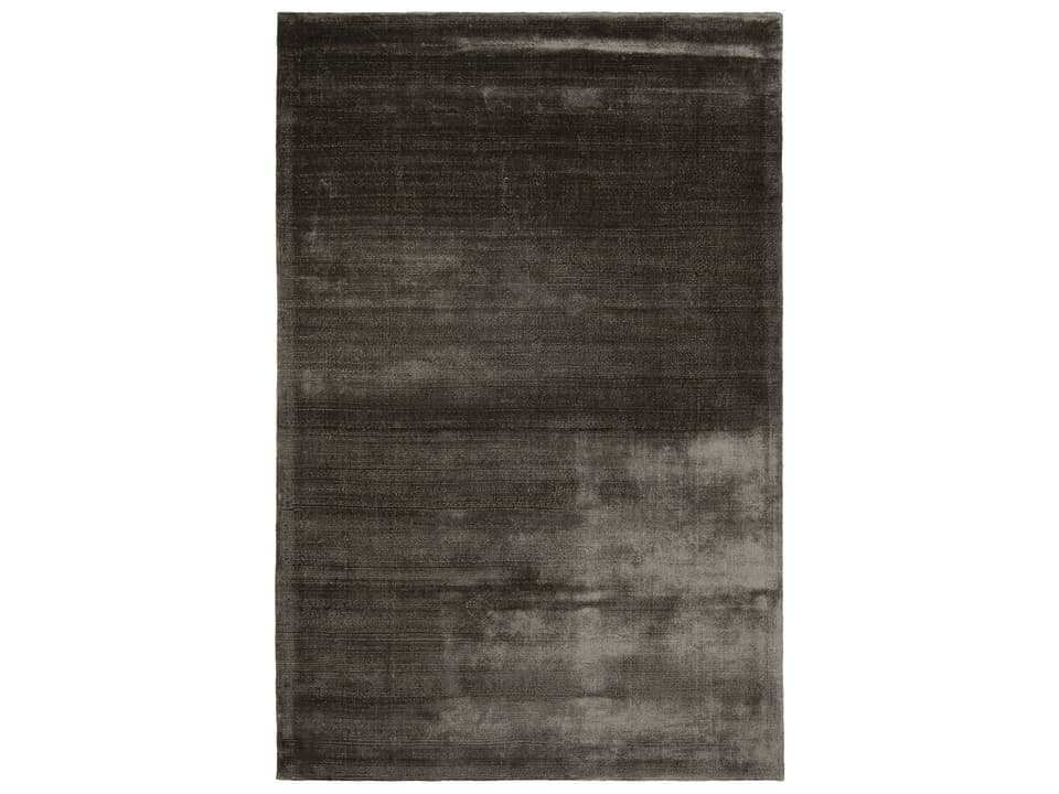 Libra Hand-Woven Art Silk Area Rug in Silver Grey