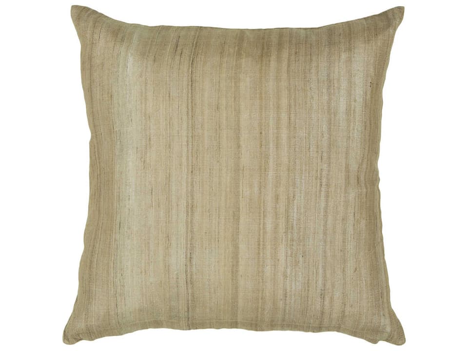 CUS28030 Silk Handmade Cushion 18-Inch Natural