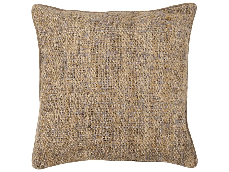 CUS-28018 Handmade Silk Textured Accent Pillow in Purple Natural