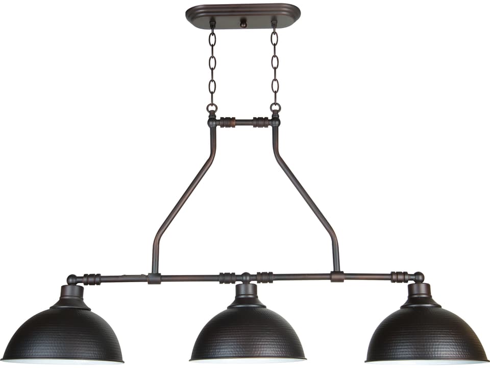 Timarron 3-Light Linear Pendant Light in Aged Bronze Brushed