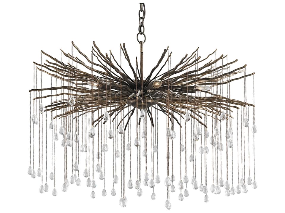Vistas 6-Light Cupertino Bronze Crystal Chandelier