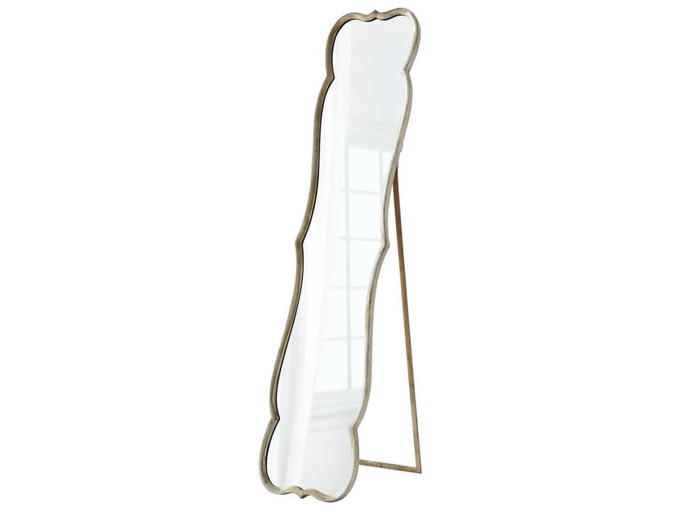 Malinda Silver Rectangular Floor Mirror