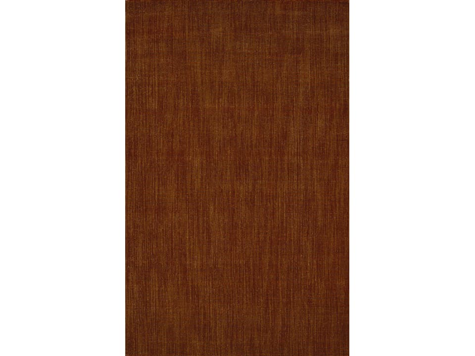 Monaco Sisal Solid Hand-Loomed Wool Area Rug in Paprika