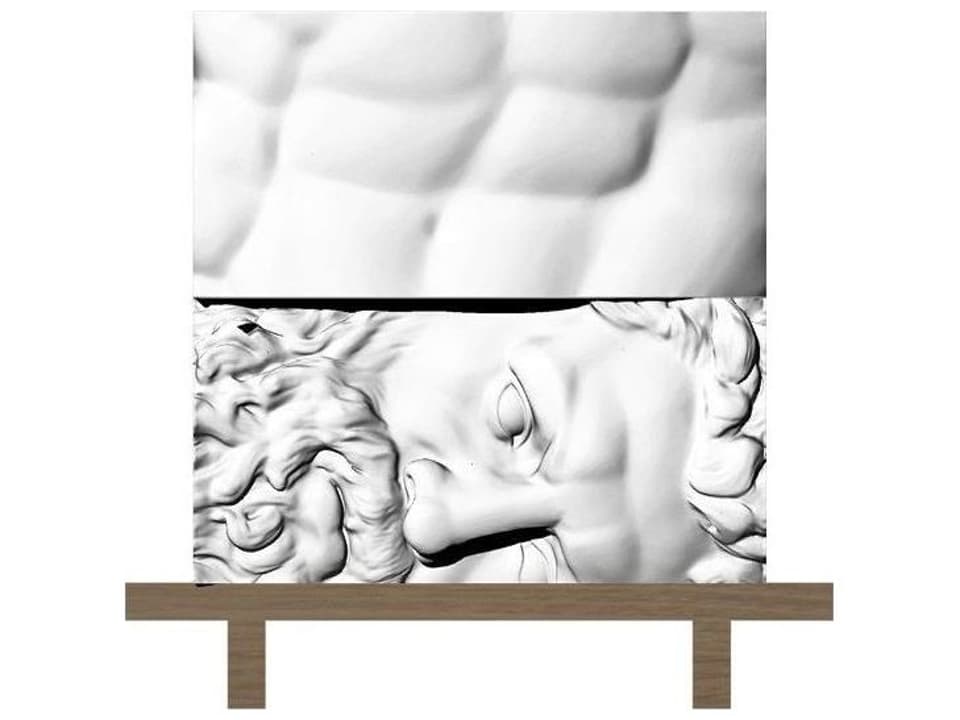 Ercole E Afrodite Accent Cabinet with Sculptural Human Figure Relief
