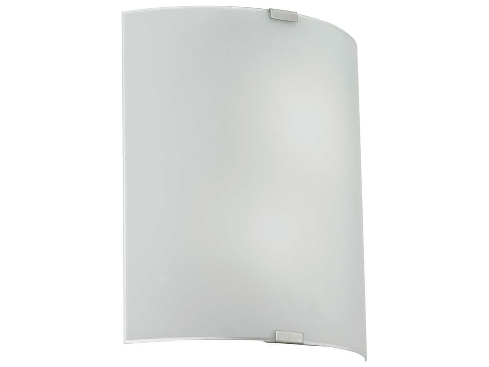 Grafik 2-Light Chrome Wall Sconce with Satin Glass Shade