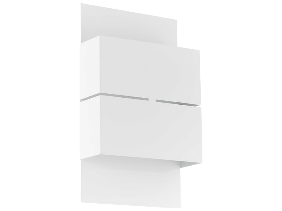 Kibea 2-Light LED Outdoor Wall Sconce in White