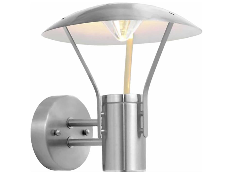 Roofus 1-Light Outdoor Wall Sconce in Stainless Steel
