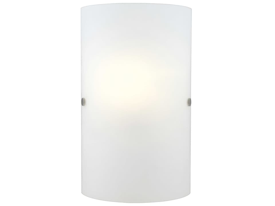 Troy 3 1-Light Frosted Glass Wall Sconce in Matte Nickel