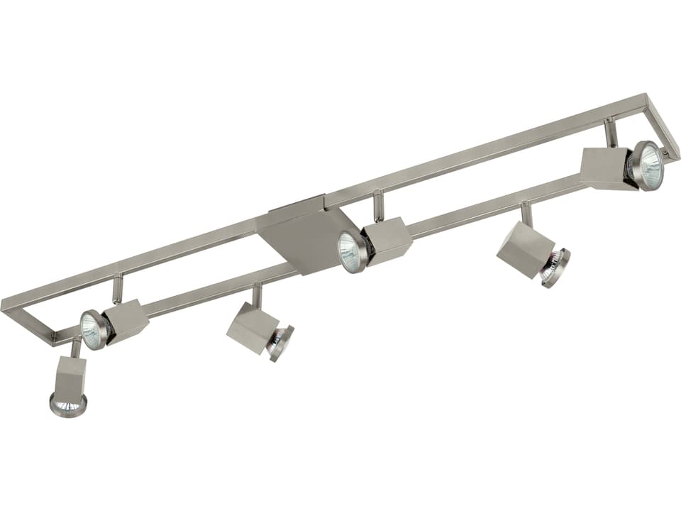 Zeraco 6-Light Track Light with Adjustable Heads in Matte Nickel