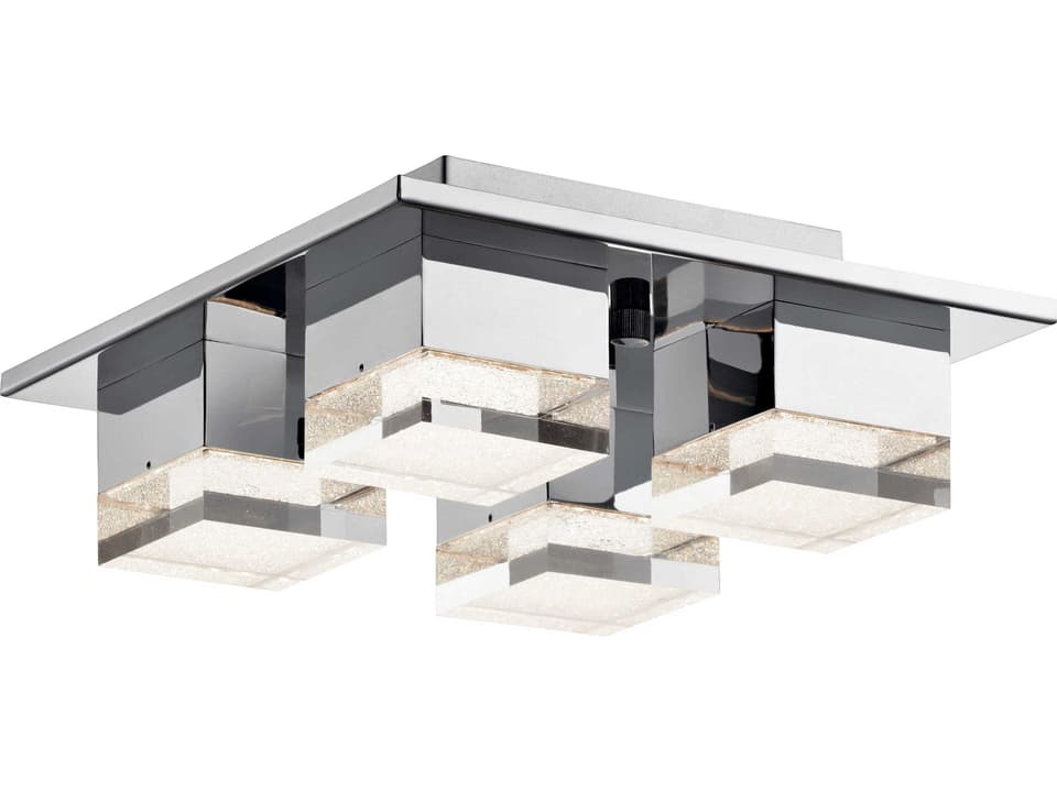 Gorve 4-Light Chrome LED Flush Mount
