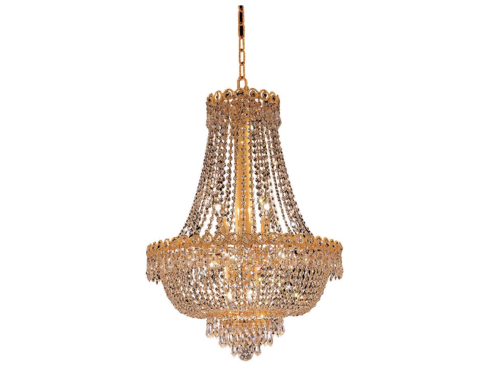 Century 12-Light Crystal Chandelier Empire Design