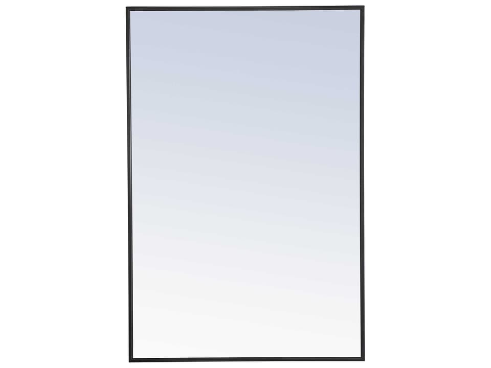 Eternity Black Rectangular Wall Mirror
