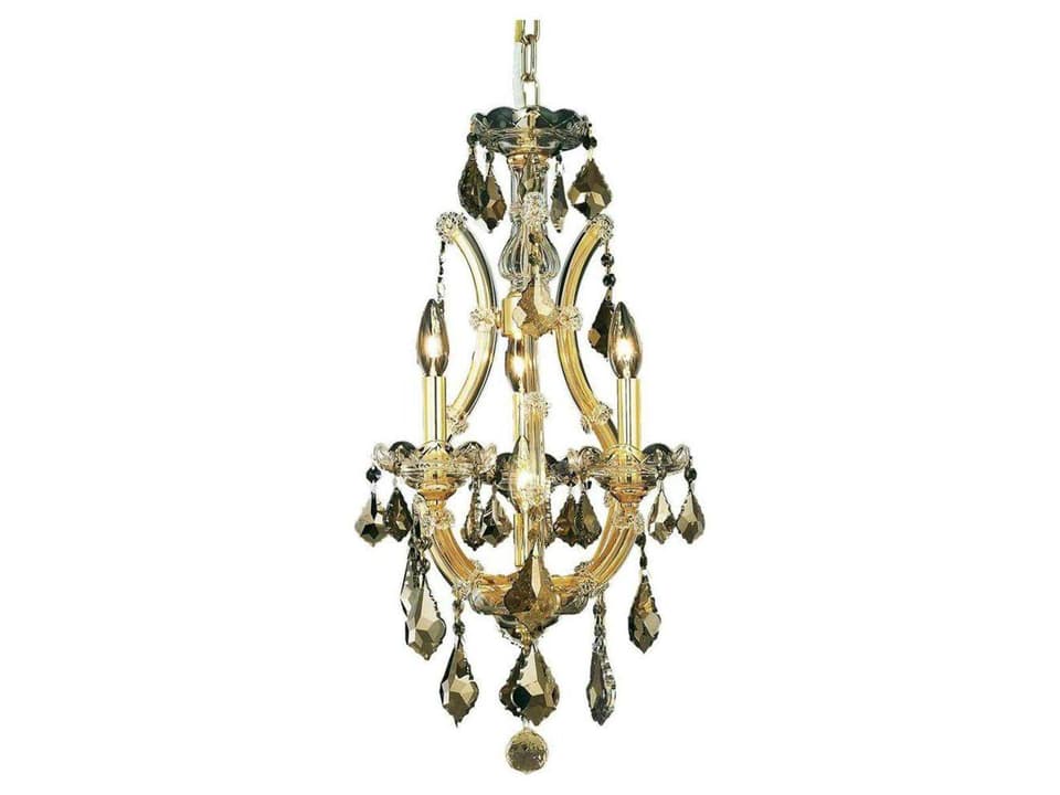4-Light Maria Theresa Crystal Candelabra Chandelier