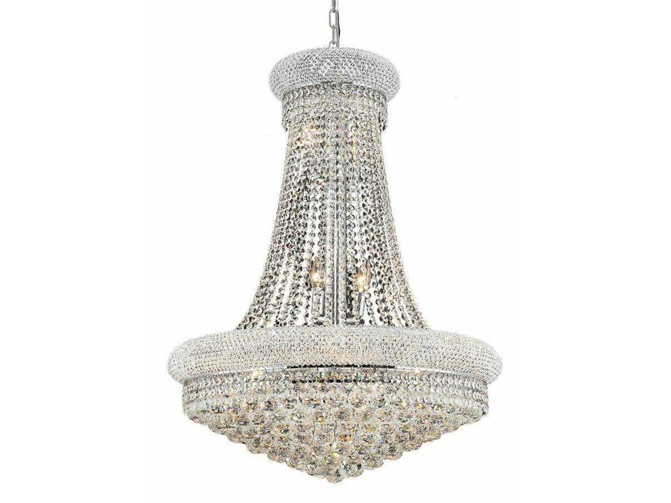 Primo 14-Light Crystal Empire Chandelier in Chrome