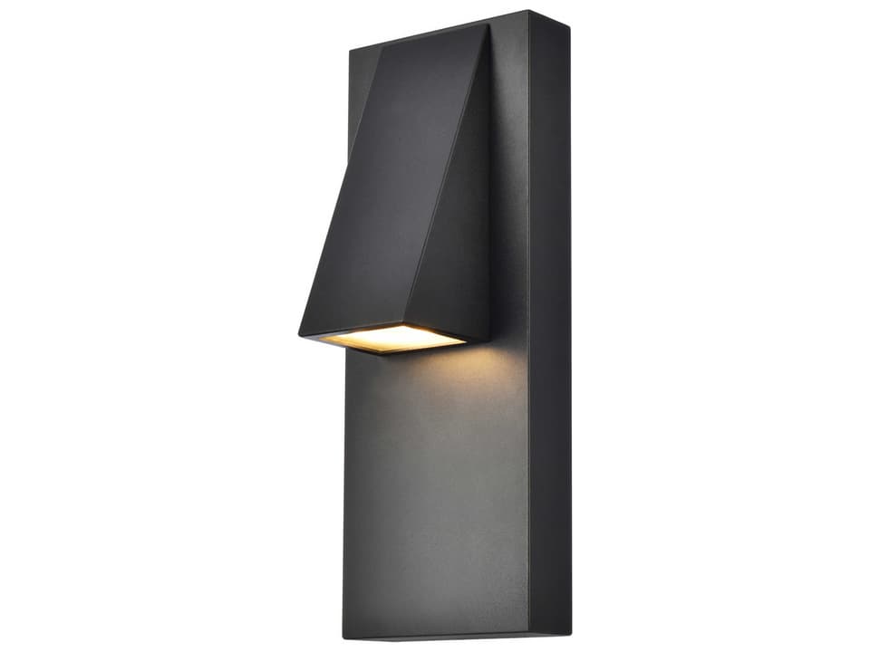 Raine LED Outdoor Wall Sconce in Black