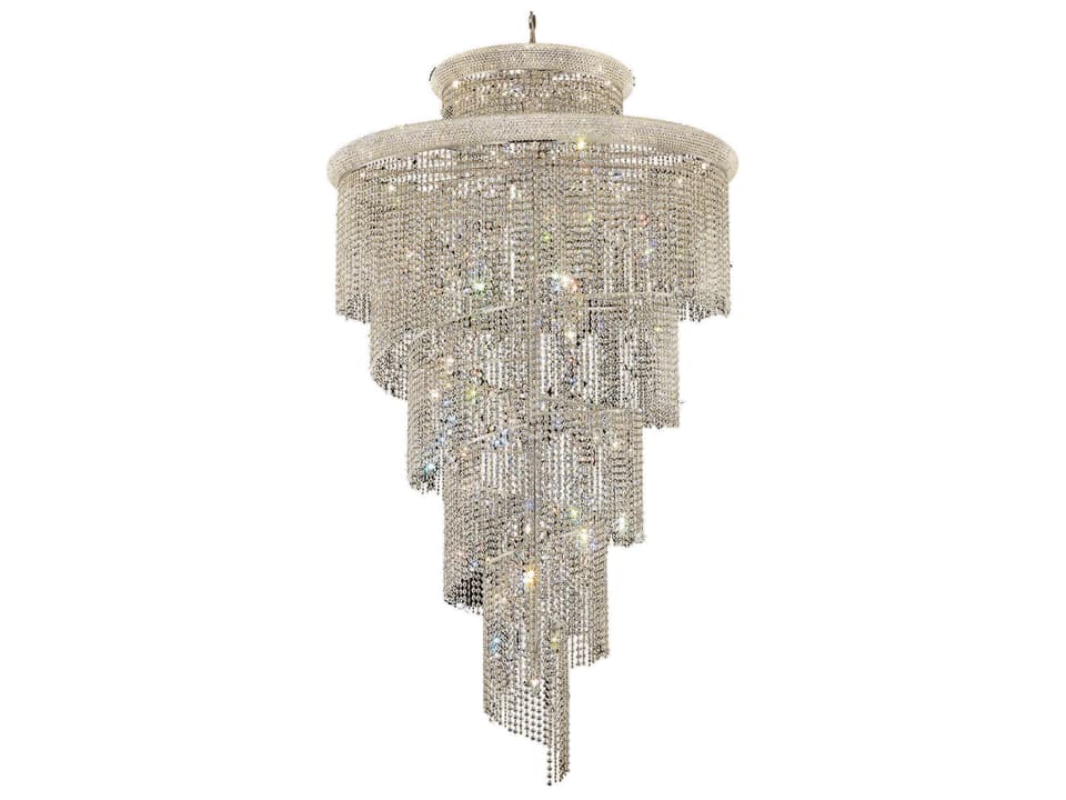 41-Light Spiral Tiered Chandelier