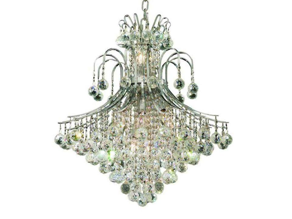 15-Light Toureg Crystal Chandelier in Chrome