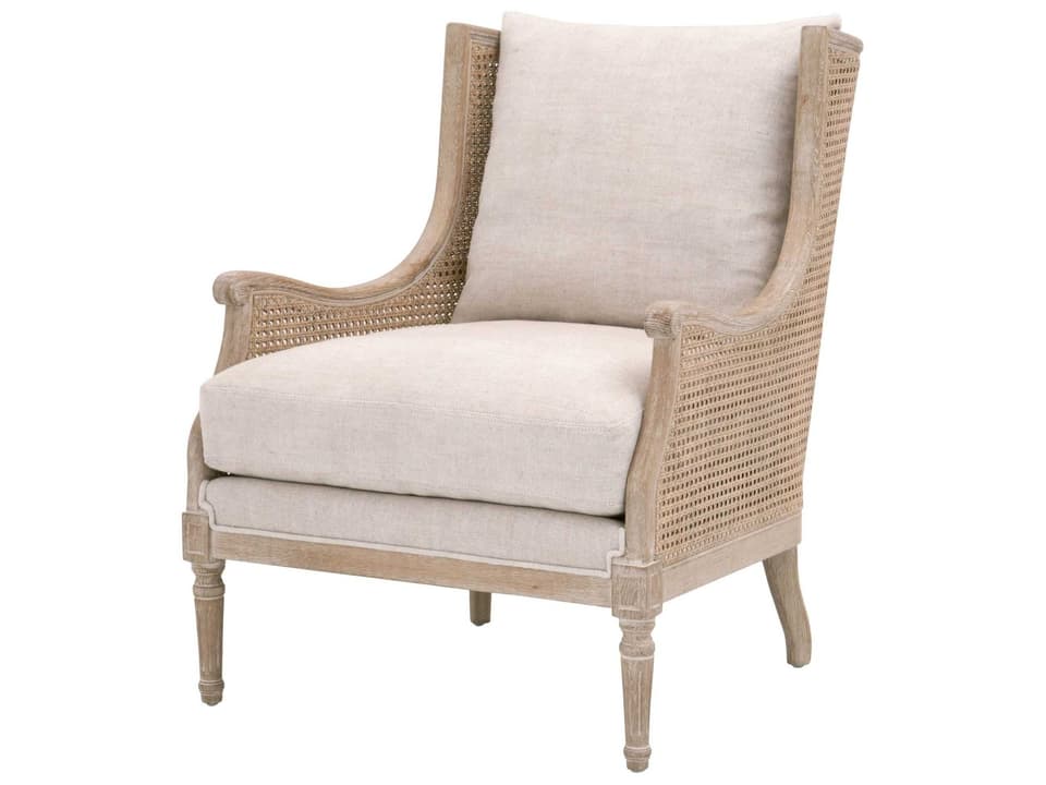 Respite Beige Fabric Accent Chair