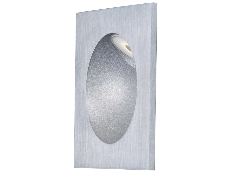 Alumilux Step Light 1-Light Integrated LED Outdoor Wall Sconce in Satin Aluminum