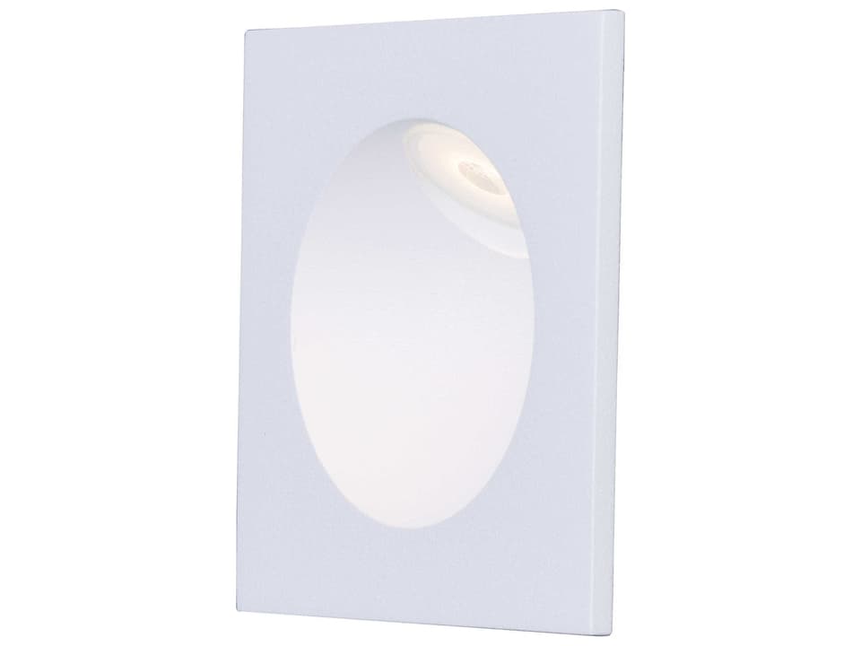 Alumilux LED Step Light Outdoor Wall Sconce in White Aluminum