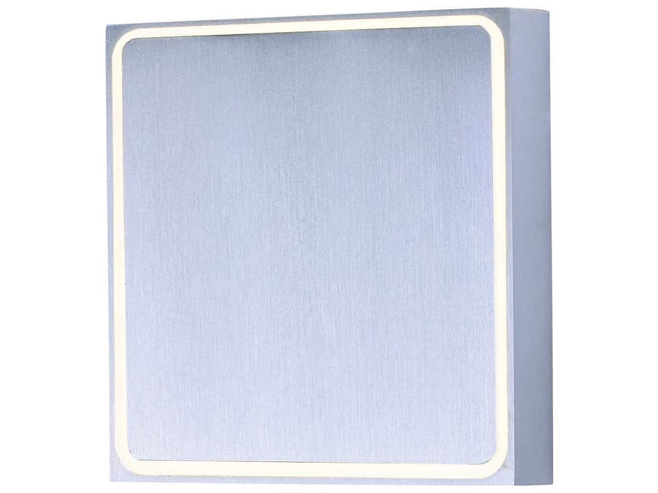 Alumilux Outline LED Outdoor Wall Sconce Satin Aluminum