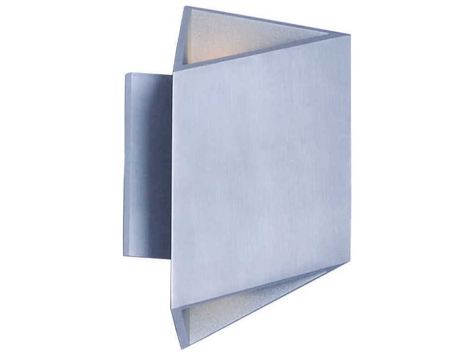 Alumilux Facet LED Outdoor Wall Sconce Satin Aluminum