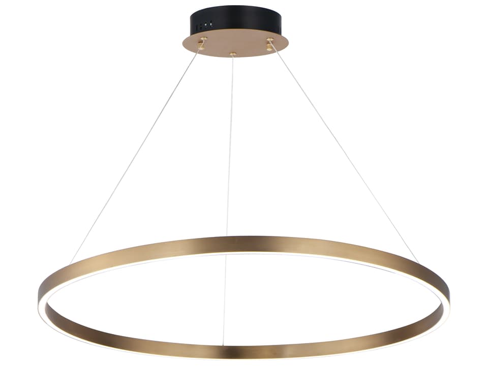 Groove LED Pendant in Gold