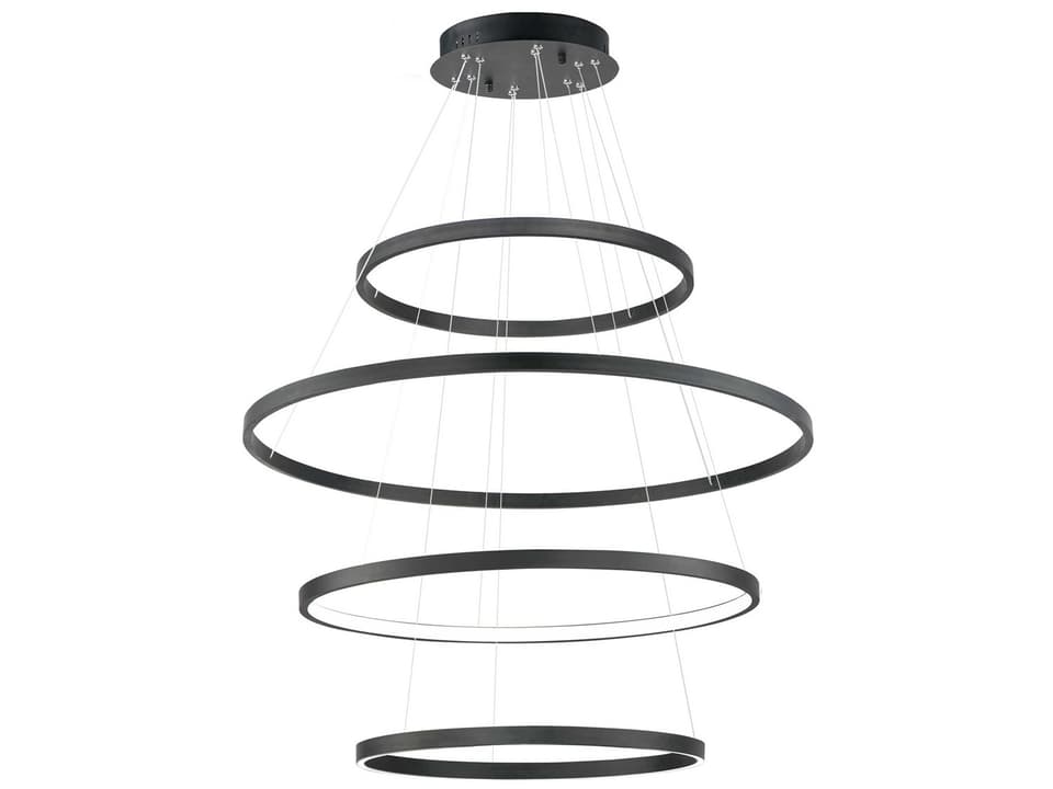 Groove 4-Tier LED Pendant Smart Chandelier