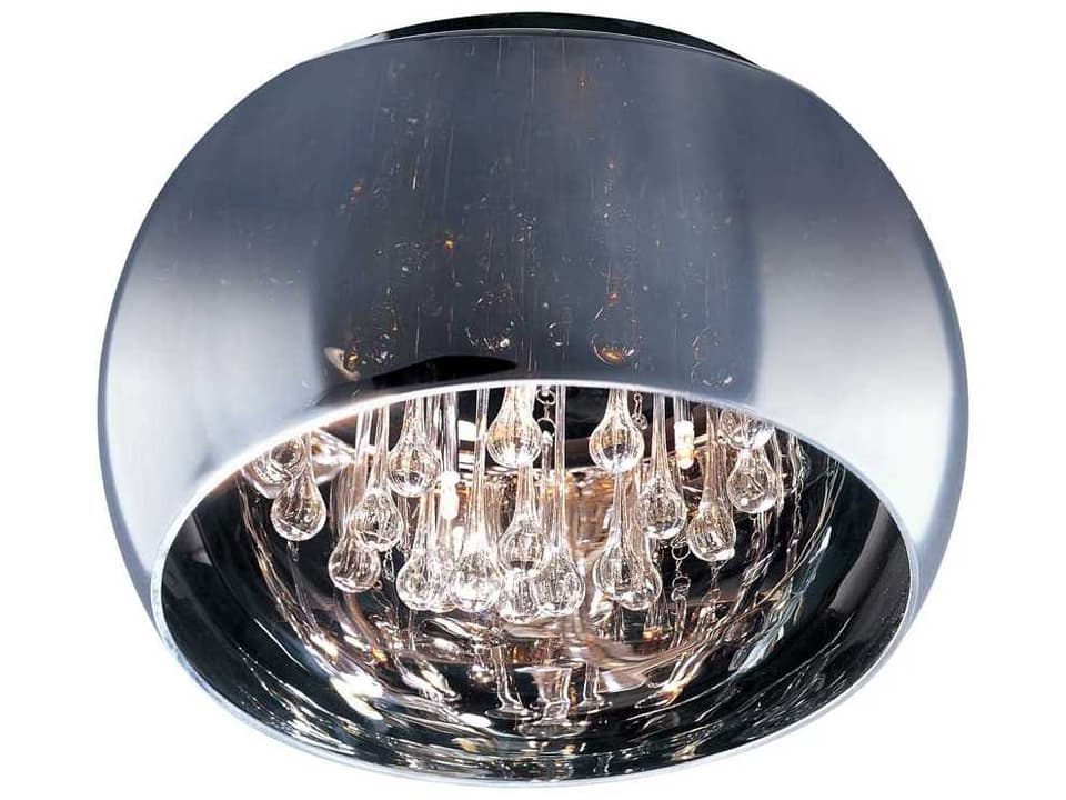 Sense 5-Light Flush Mount Ceiling Light in Polished Chrome