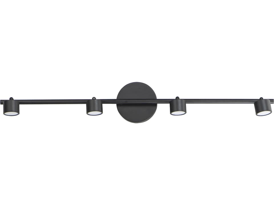 Taylor LED Fixed Rail Track Light Black Modern