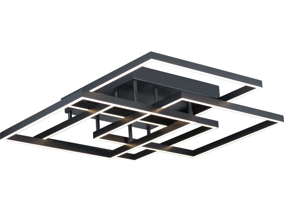 Traverse LED Flush Wall Mount Geometric Black