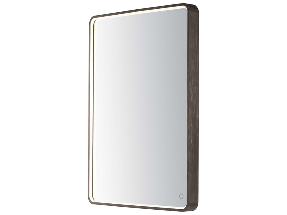 Mirror Rectangular LED Wall Mirror in Anodized Bronze