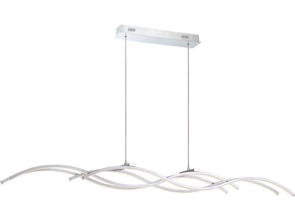 Sly 4-Light LED Linear Pendant Light in Silver Finish