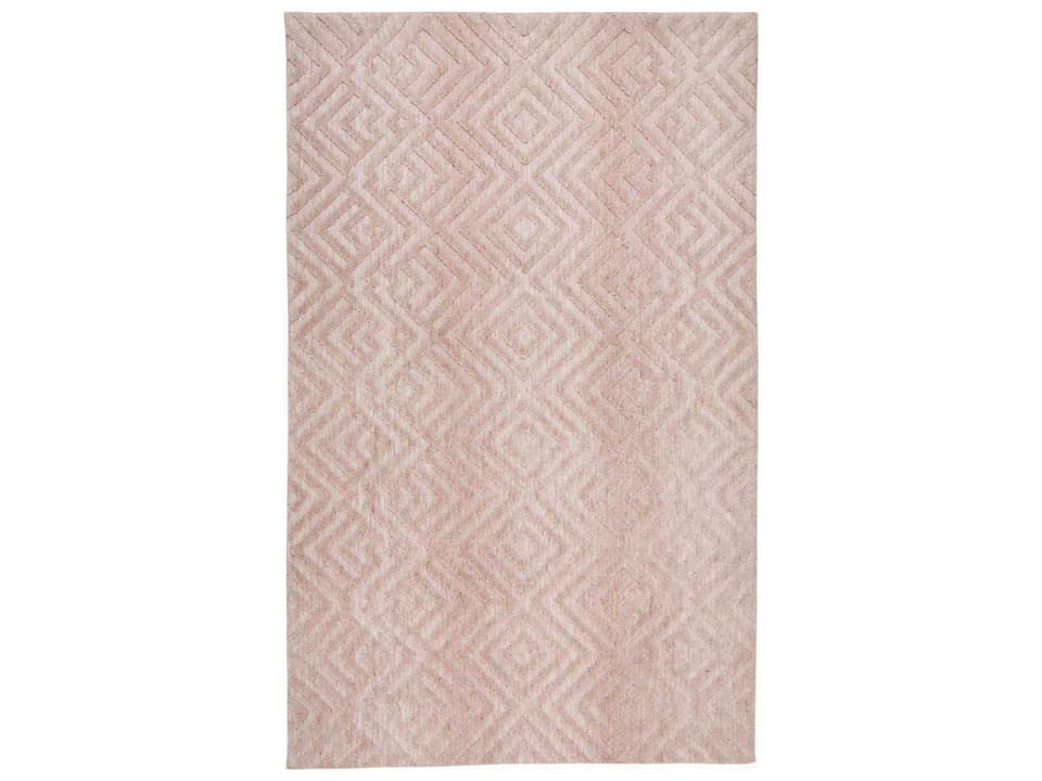 Feizy Colton Geometric Power-Loomed Area Rug in Blush