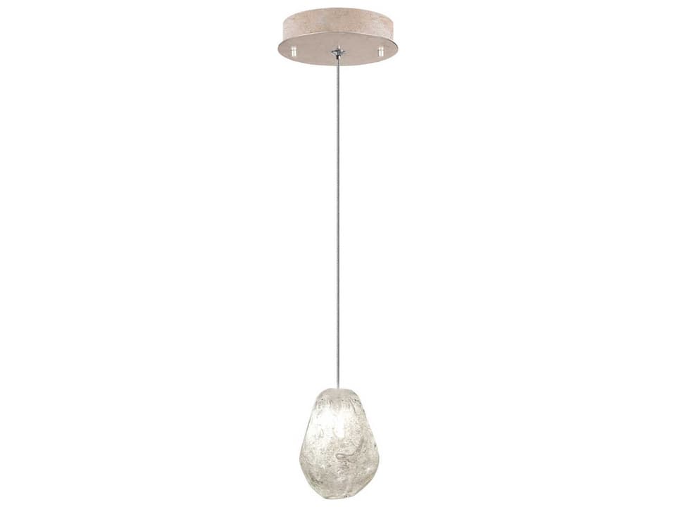 Natural Inspirations 1-Light Gold Glass LED Mini Pendant